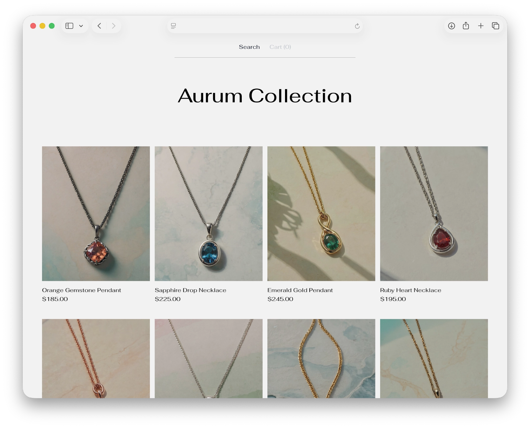 Demo store with lifestyle accessories